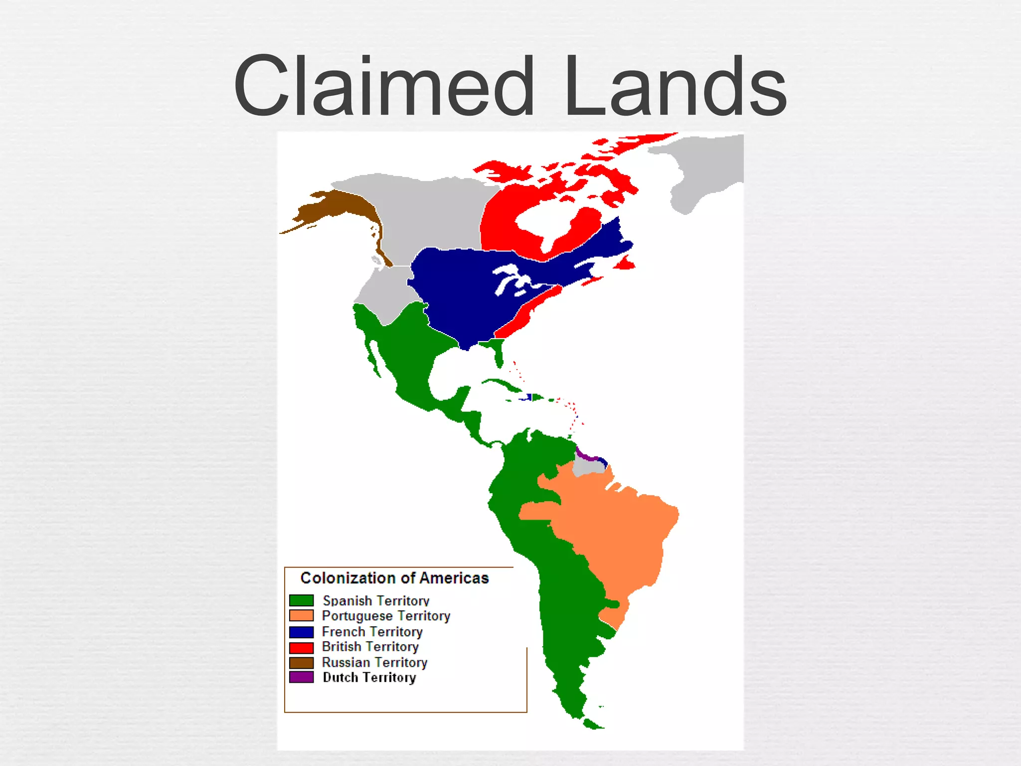 Claimed Lands
 