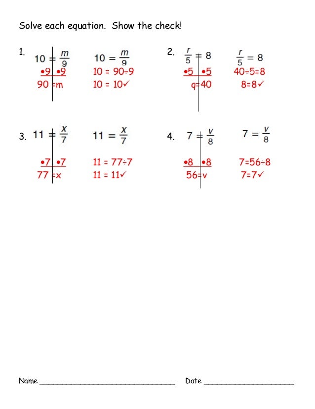 Unit 2 lesson 4 solving & writing division equations
