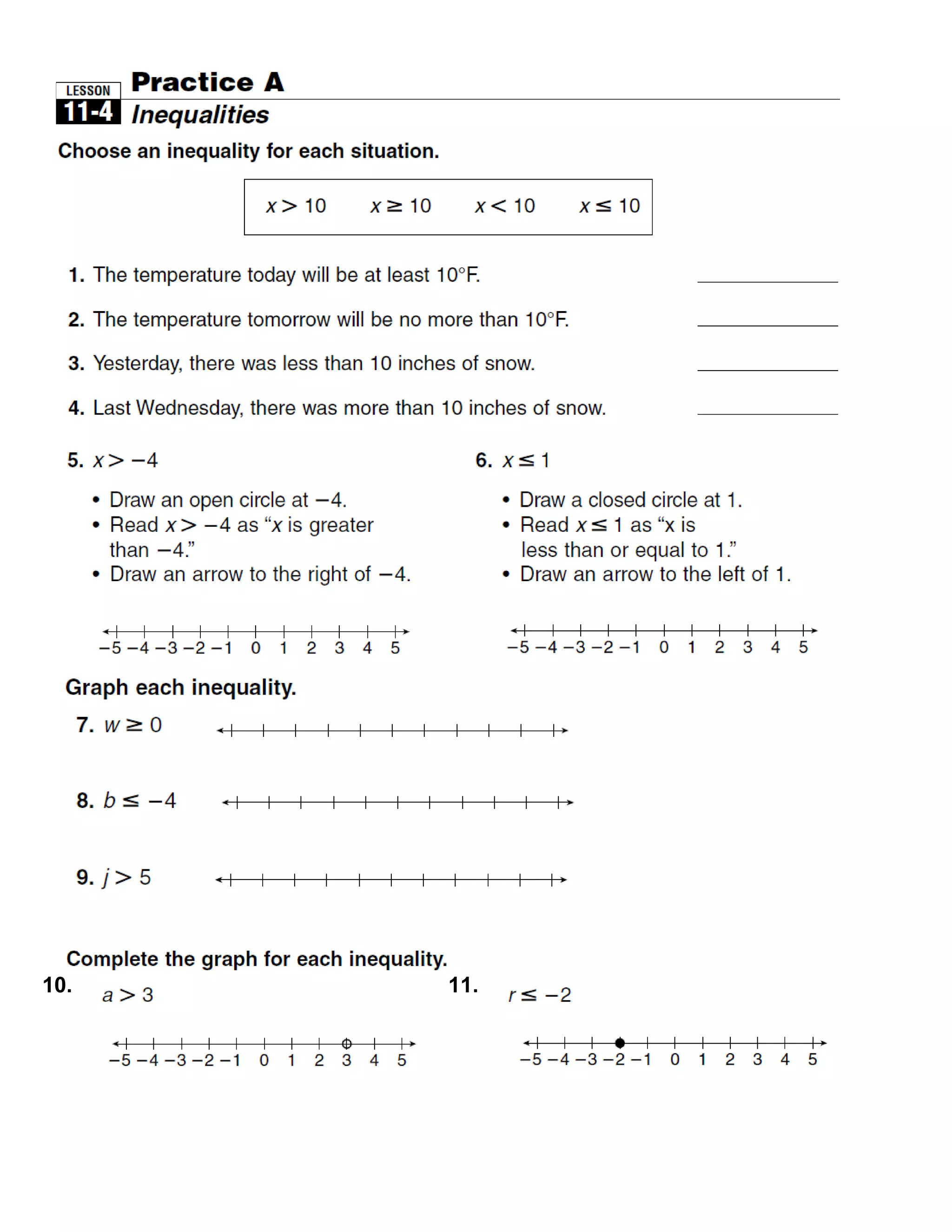 Unit 2 lesson 6 graphing inequailities | DOC