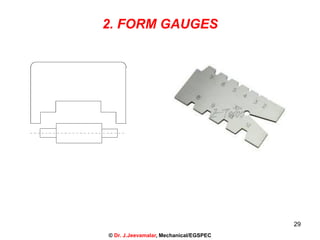 29
2. FORM GAUGES
© Dr. J.Jeevamalar, Mechanical/EGSPEC
 