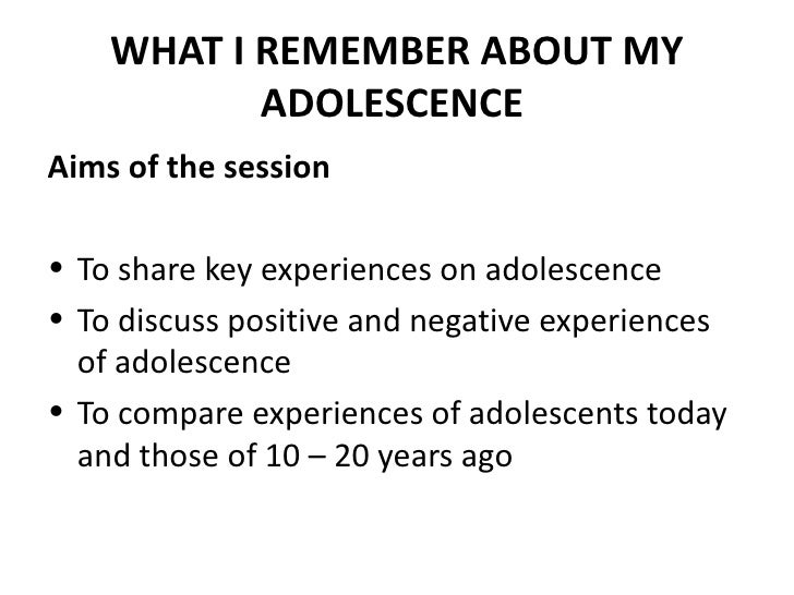 Unit 2 meaning of adolescence and its implications for public health
