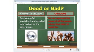 Unit2 Media and Interest Groups