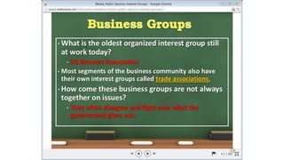 Unit2 Media and Interest Groups