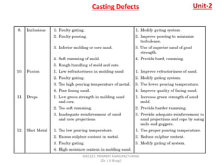 Metal casting process part 2 | PPTX