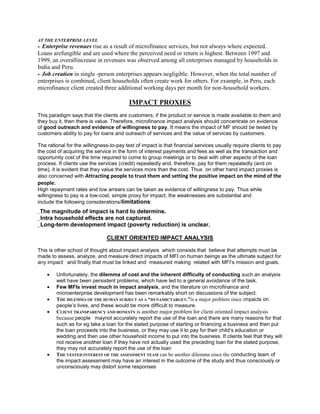 the target market and impact analysis | PDF