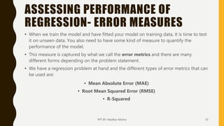 Machine Learning Unit 2 Semester 3 MSc IT Part 2 Mumbai University | PPTX