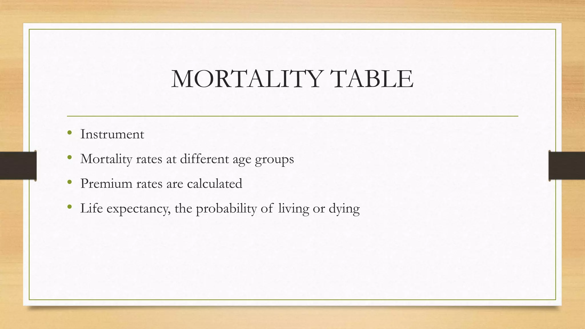 MORTALITY TABLE.pptx