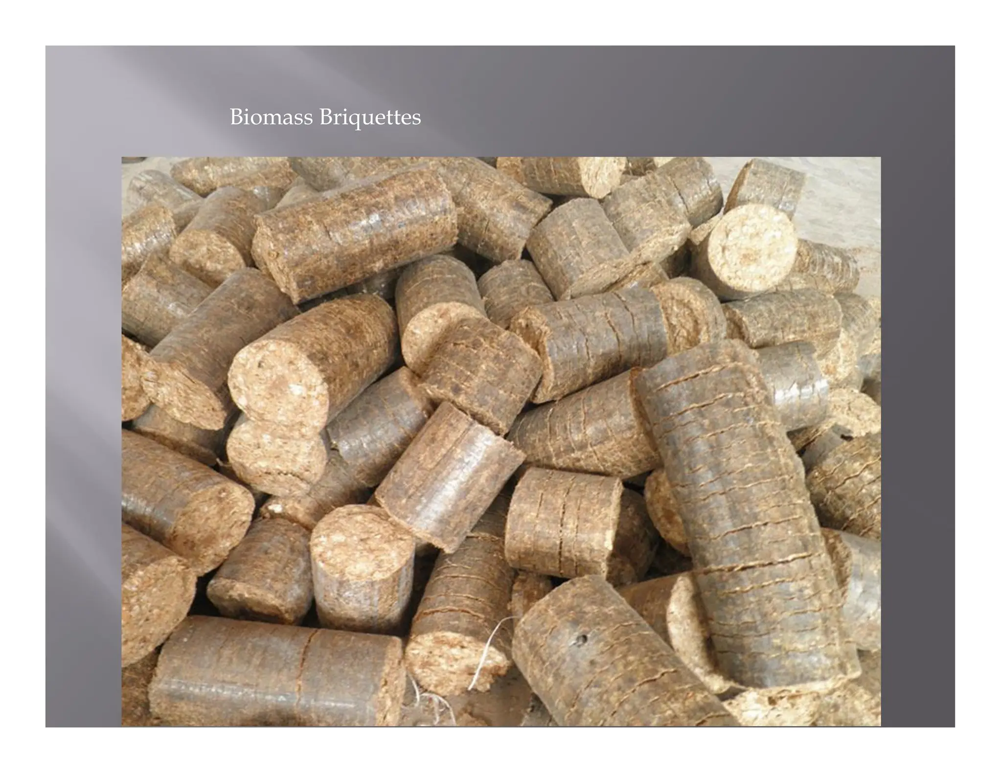 Biomass Briquettes
 