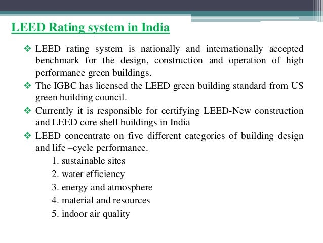 How does the LEED Green Building Rating System operate?