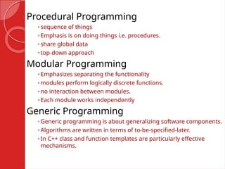 Introduction to Object oriented Programming basics | PPT