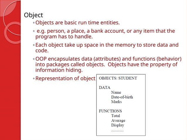 Introduction to Object oriented Programming basics | PPT