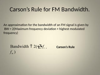 ANGLE MODULATION -Waveform &Its Characteristics | PPTX