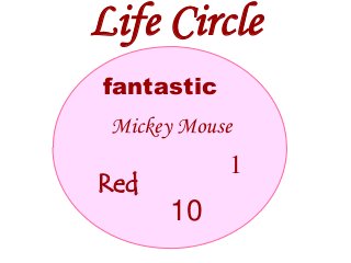 Life Circle
fantastic
Mickey Mouse

Red

1

10

 