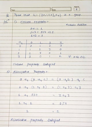 Algebraic Structure Part 2 DSTL | PDF