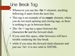 Comprehensive Introduction to HTML: Structure, Tags, and Usage | PPTX