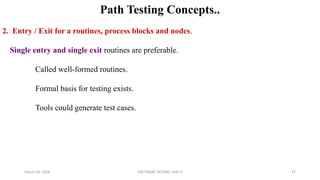 Comprehensive Guide to Path Testing in Software Engineering | PPTX