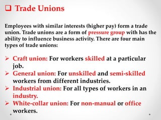 IGCSE BUsiness Studies Unit 2 people in business lecture ppt | PPTX