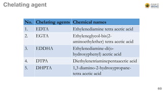 Chelating Agent Example Unit 2 plant tissue culture lab introduction | PPTX