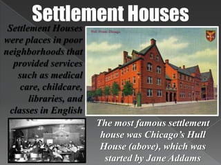 Urban ProblemsWith the great increase in urban populations, there was an increase in urban problems such as crime, violence, disease and air pollutionNative-born Americans often blamed immigrants for the increase in crime.