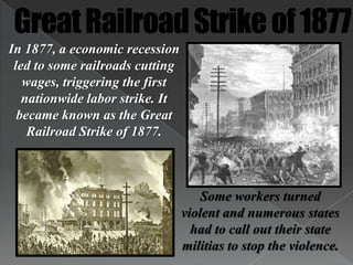 Suppressing the UnionsUnion organizers were blacklisted, making it impossible for them to get a job