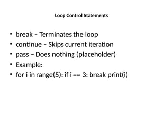 Unit 2 Control Flow Statements Python Programming.pptx
