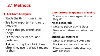 Comprehensive Guide to User Observation, Problem Definition, and ...