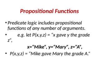 Comprehensive Guide to Predicate Logic in Artificial Intelligence | PPTX