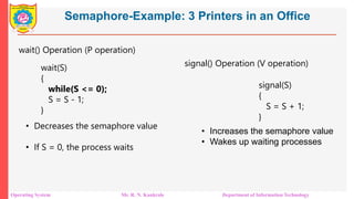 Unit 2 Process Synchronization semaphore | PDF