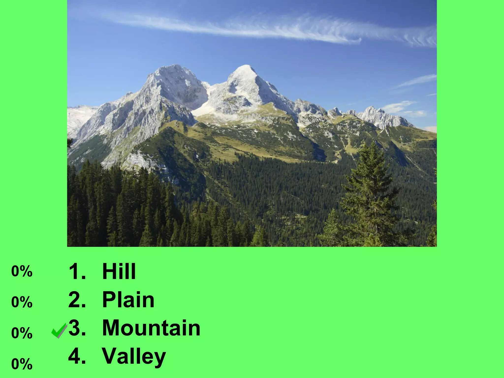 Hill Plain Mountain Valley