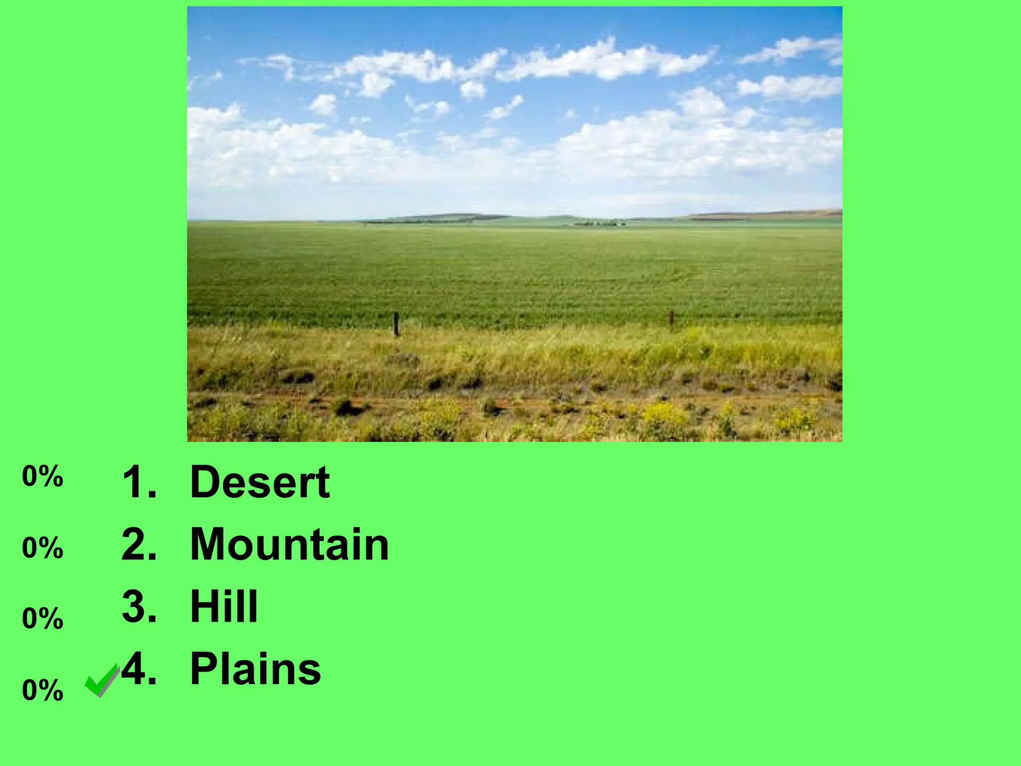 Desert Mountain Hill Plains