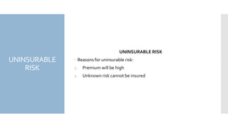 Uninsurable Risk Examples RISK.pptx