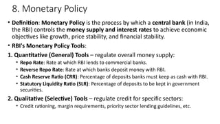 unit 2 Role of Government and RBI.pptx e | PPTX