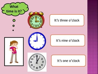 O Clock Routine Times Unit 2 routines time | PPTX