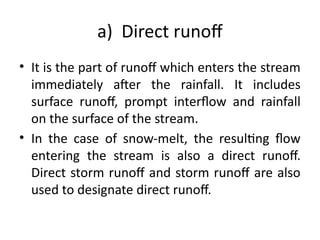 Hydrology Run-off notes for civil engineering.pptx