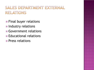 Unit 2 Sales Management