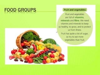 FOOD GROUPS
 