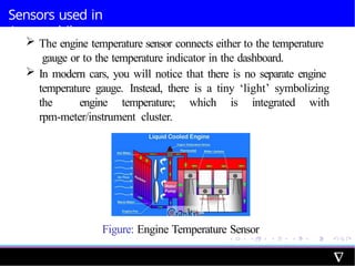 Unit_2 Sensors used in automobiles for Mechatronics Engineering | PPTX