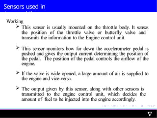 Unit_2 Sensors used in automobiles for Mechatronics Engineering | PPTX