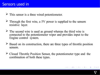 Unit_2 Sensors used in automobiles for Mechatronics Engineering | PPTX