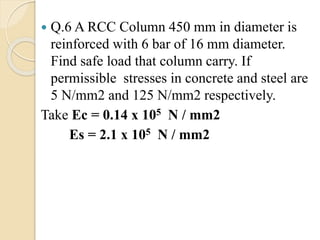 Stress Simple Column Unit 2 simple stresses and strain | PPTX