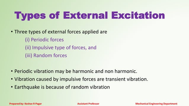 single degree of freedom systems forced vibrations | PDF | Physics ...