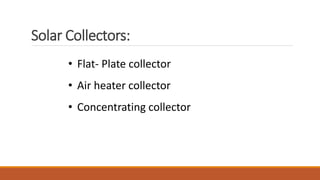 Solar energy introduction