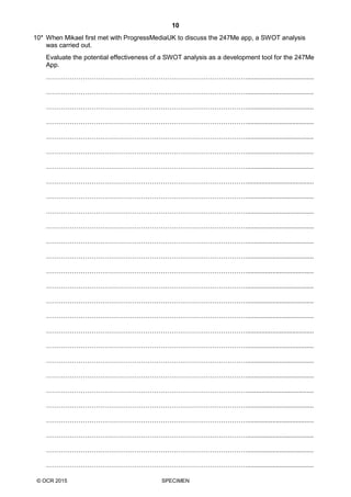Unit 2 spec paper | PDF