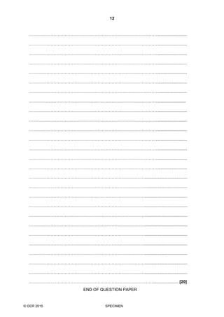 Unit 2 spec paper | PDF