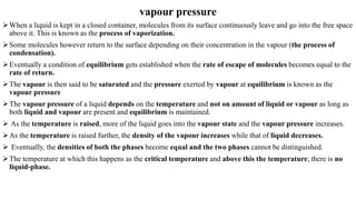 vapour pressure
 