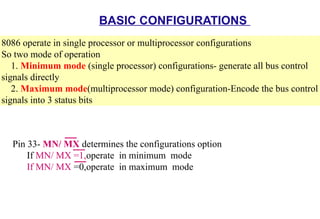 8086 MICROPROCESSOR- SYSTEM BUS STRUCTURE | PPTX