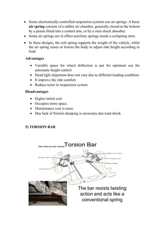 Unit 2 : Suspension System | PDF