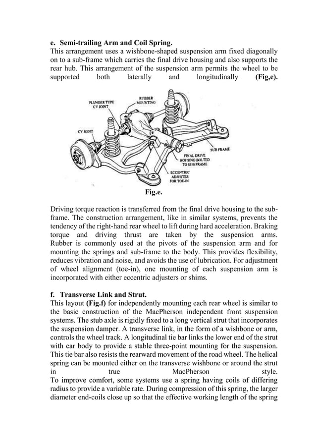 Unit 2 : Suspension System | PDF