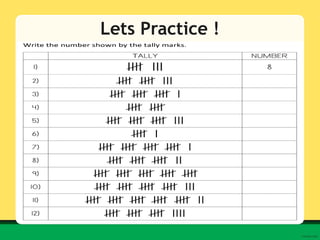 Unit 2 (Tally and Frequency Table).pptx