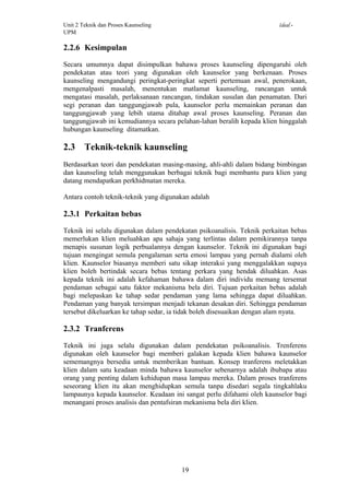 Contoh Soalan Teknik Kaunseling
